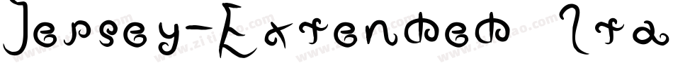 Jersey-Extended Italic字体转换